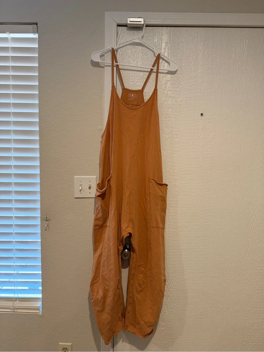 Free People Rust Orange Casual Spaghetti-Strap Jumpsuit - Picture 1 of 4